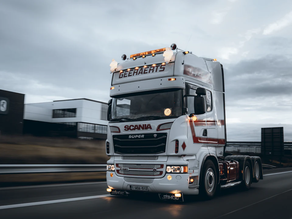 Freight truck ready for distribution